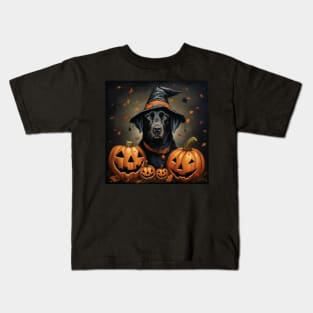 Black Labrador retriever Halloween Kids T-Shirt